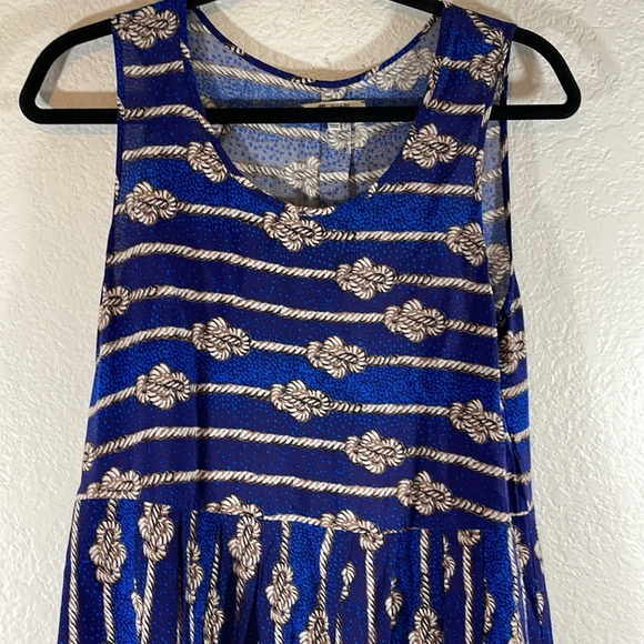 MADEWELL Rope Print Sleeveless Dress With Pockets Size Medium - Picture 3 of 11